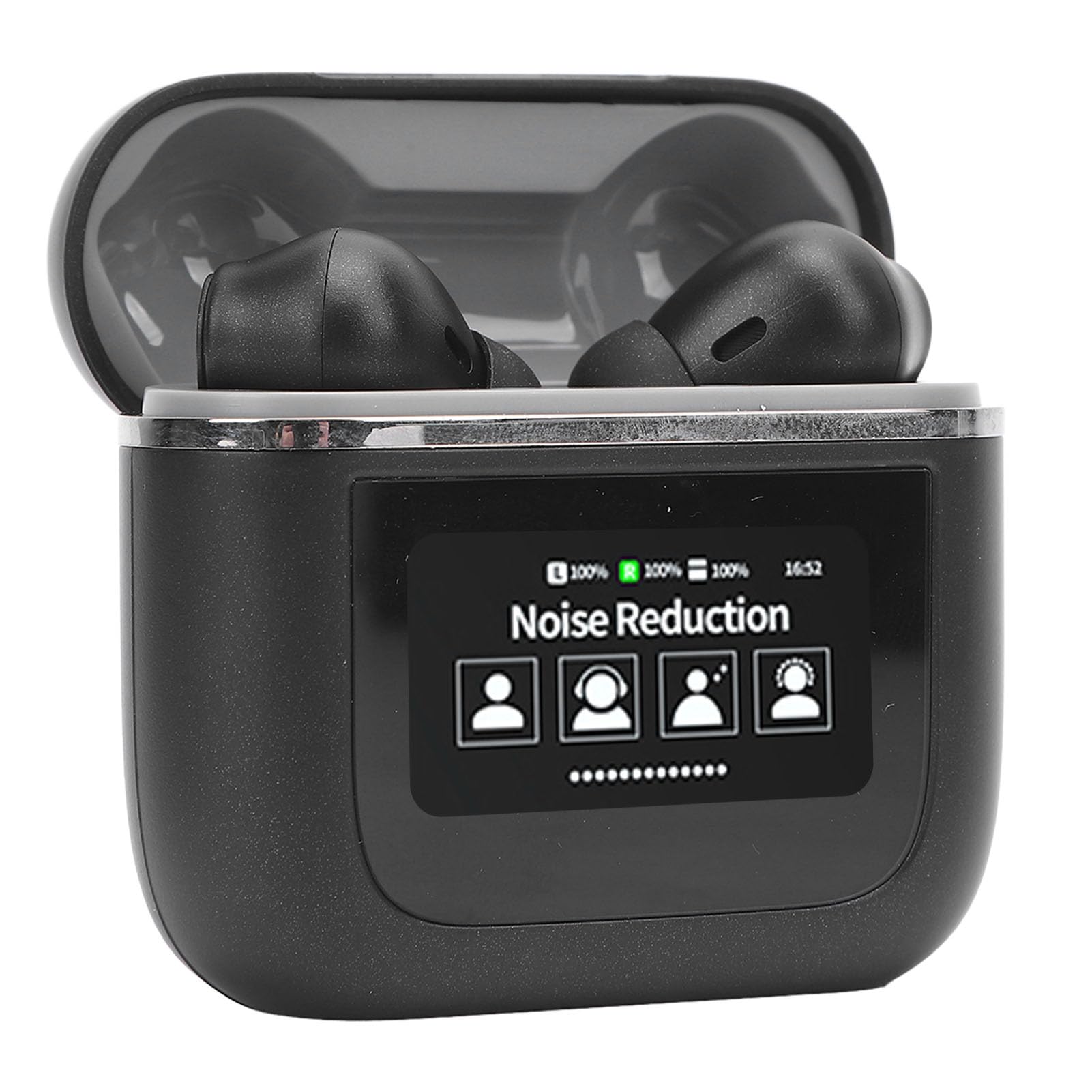Auricolari Traduttore di Lingua Suono Stereo Avanzato in Tempo Reale 144 Lingue Auricolari per Viaggiatori (BLACK)
