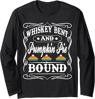 Whiskey & Thanksgiving - Funny Turkey Day Drinking Long Sleeve T-Shirt