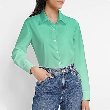 トップス nagonstans flared-sleeves shirt MINT nagonstans flared-sleeves shirt MINT - メルカリ