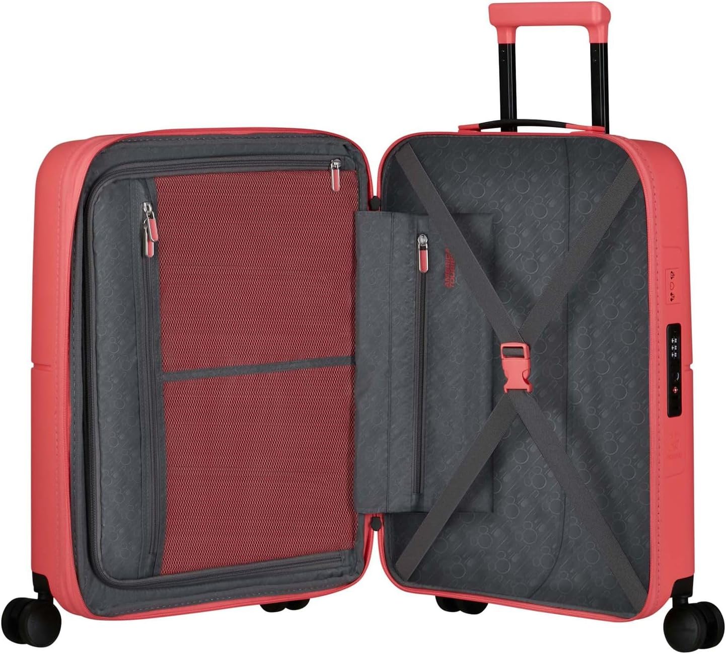 American Tourister Dashpop Disney - Spinner S, Minnie Pop Letters, Small, carry-on luggage
