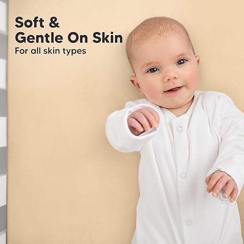 Vista 58 de KeaBabies - Juego de 2 sábanas orgánicas, unisex, suaves, 52 x 28 pulgadas, diseño neutro, de algodón jersey transpirable, con estampados adorables