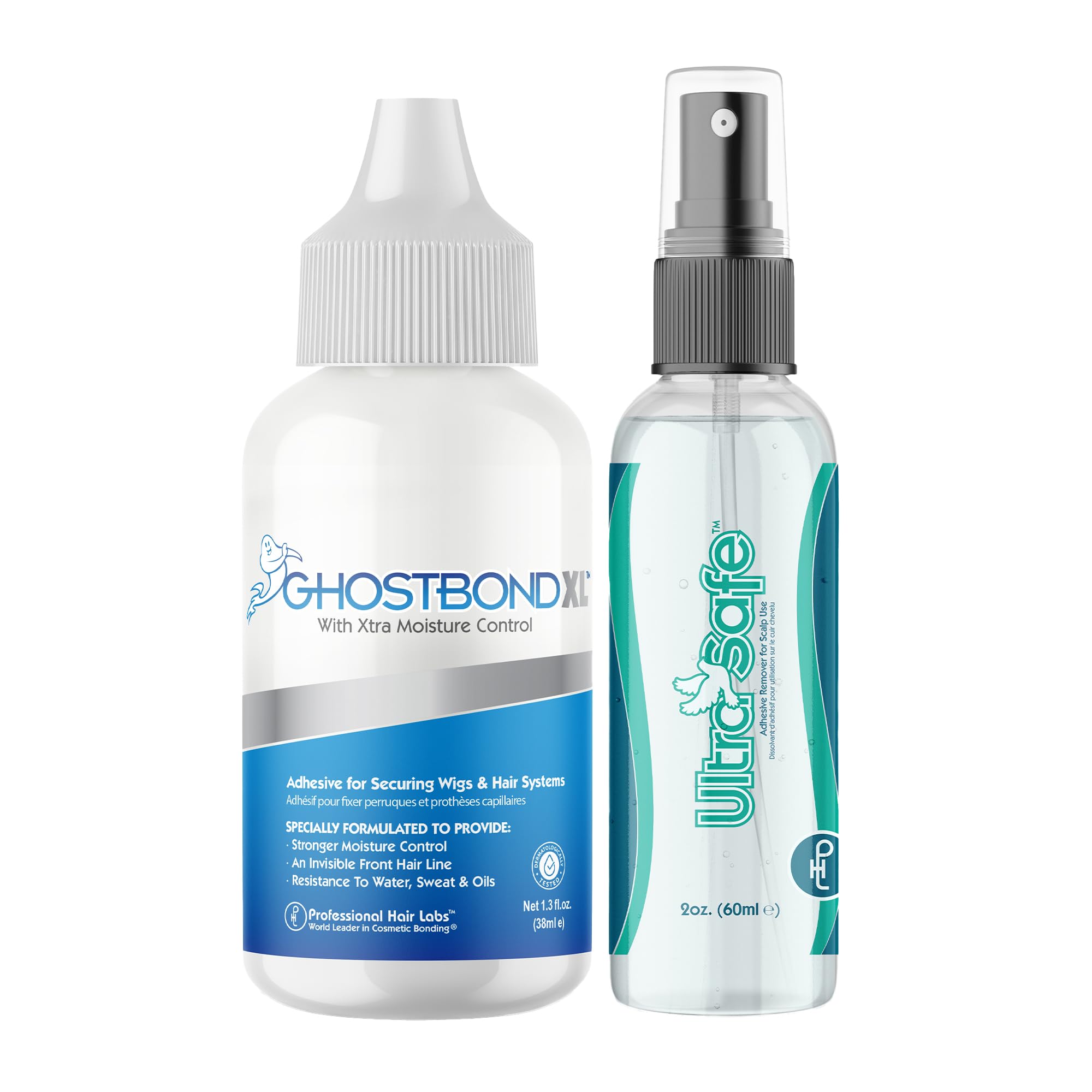 GHOSTBOND XL Adhesive and Ultra Safe Remover Set for Lace Wigs