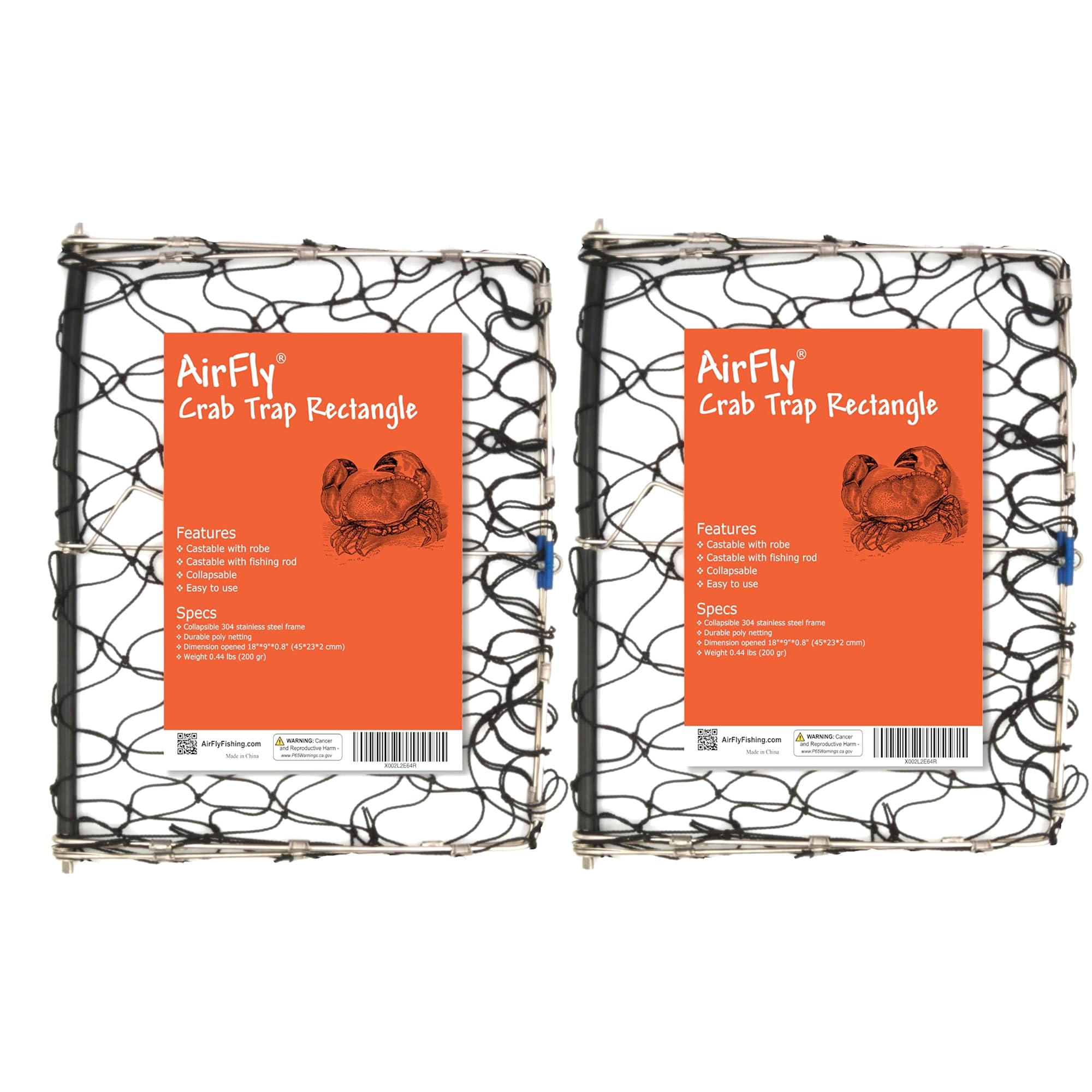 AirFly Foldable Crab Trap 2-Pack