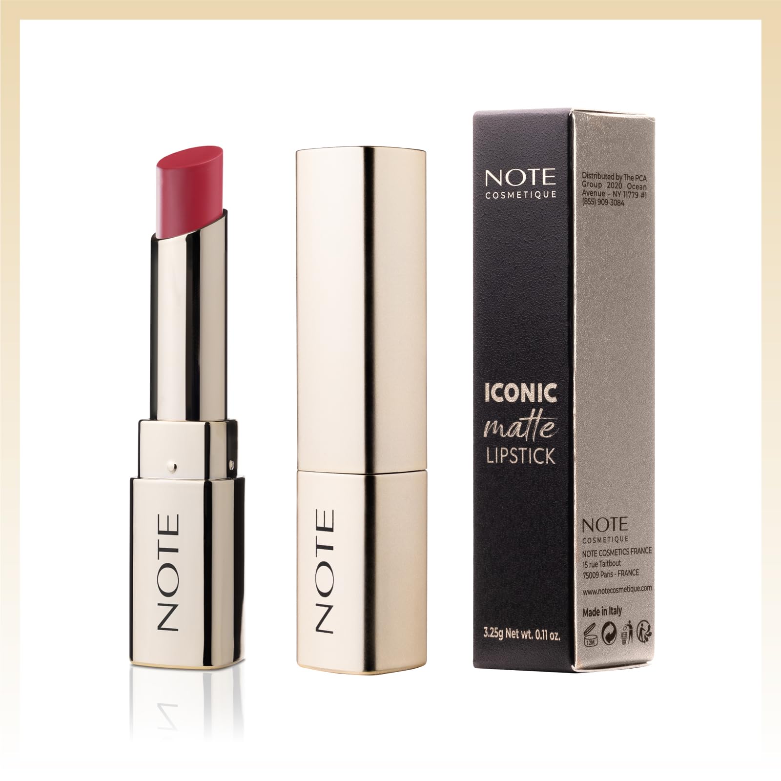 Note Cosmetics Iconic Matte Lipstick 109 Limitless Kalıcı Mat Ruj, Pembe