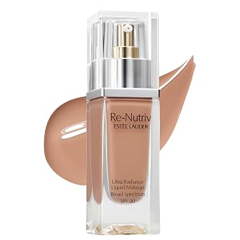 Estee Lauder Re-Nutriv Ultra Radiance Liquid Foundation SPF 20 | Luxurious, Hydrating, Long-Wearing, 1 Fl Oz