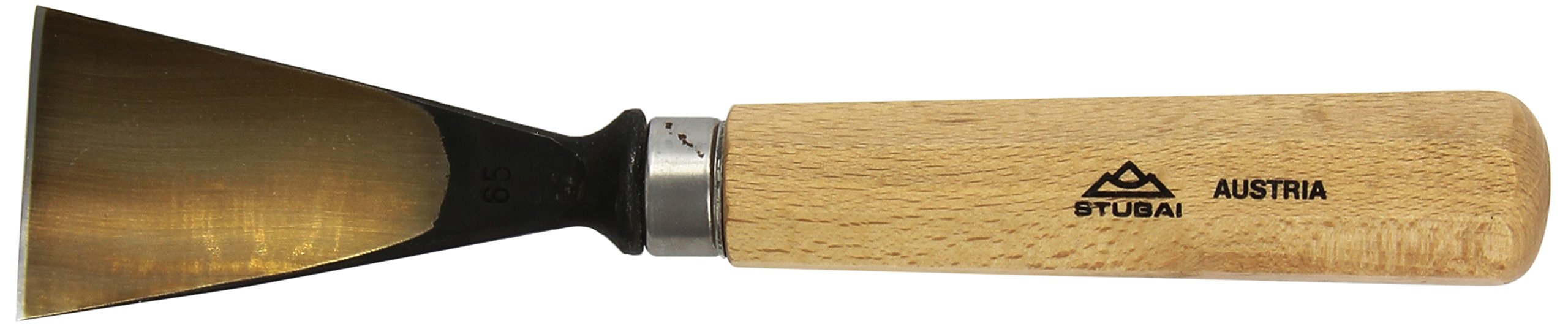 Stubai 526550 typ 65 dłuto do rzeźbienia w drewnie z drewnianym uchwytem, złoty/beżowy, 50 mm