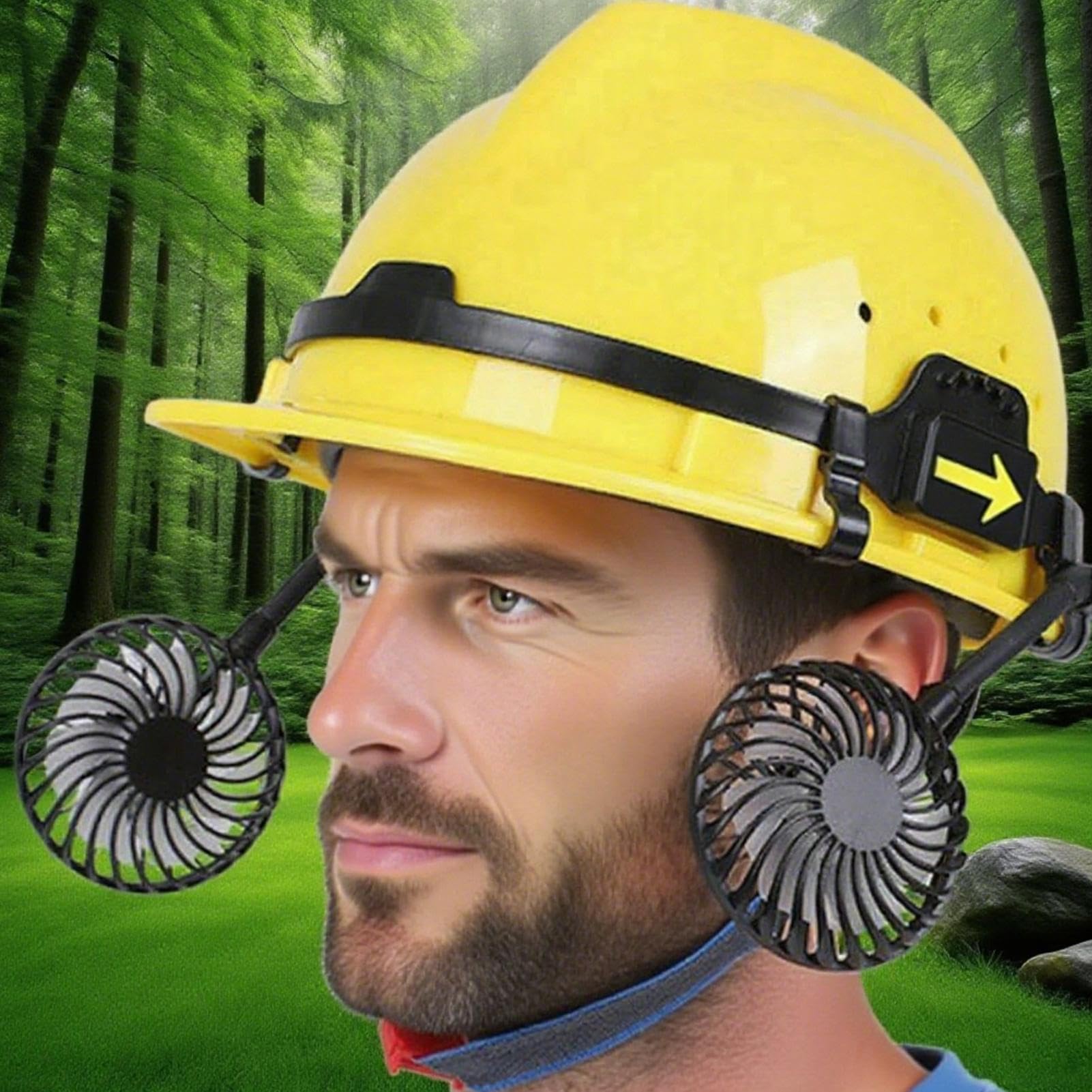Helm Ventilator | Externer Helmlüfter Mit 3 Stufen,Sicherheitshelm Kühler Mit Nachttlicht Für Outdoor Arbeitsumgebungen