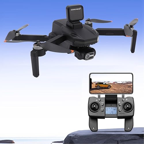 Miniatura 2 de Dron GPS S135, dron sin escobillas para evitar obstáculos remoto negro para disparo panorámico para más de 14 personas (batería triple)