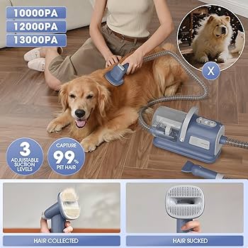 Geooroood ペットグルーミングキット & バキューム Amazon.com: geoorood Dog Grooming Vacuum and Dryer Kit