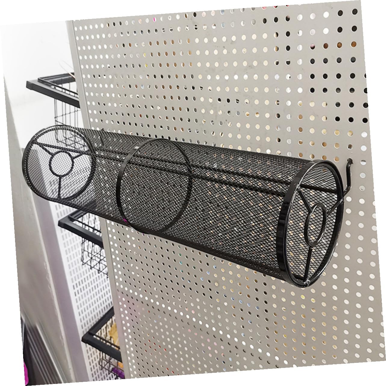 GALPADA Espositore Supporto Espositivo per Cerchietti e Accessori in Ferro Nero Design Salvaspazio e Facile da Installare per Negozi e Vetrine