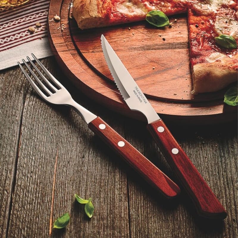 Miniatura 5 de Tramontina Juego de cuchillos, acero inoxidable, rojo, 11.8 x 11.8 x 11.8 in