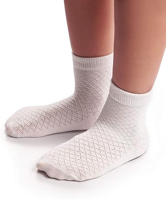 5 Pairs Toddler Little Kid Boys Girls No Show Ankle Socks - Soft Cotton Thin Mesh Infant Baby Summer Socks