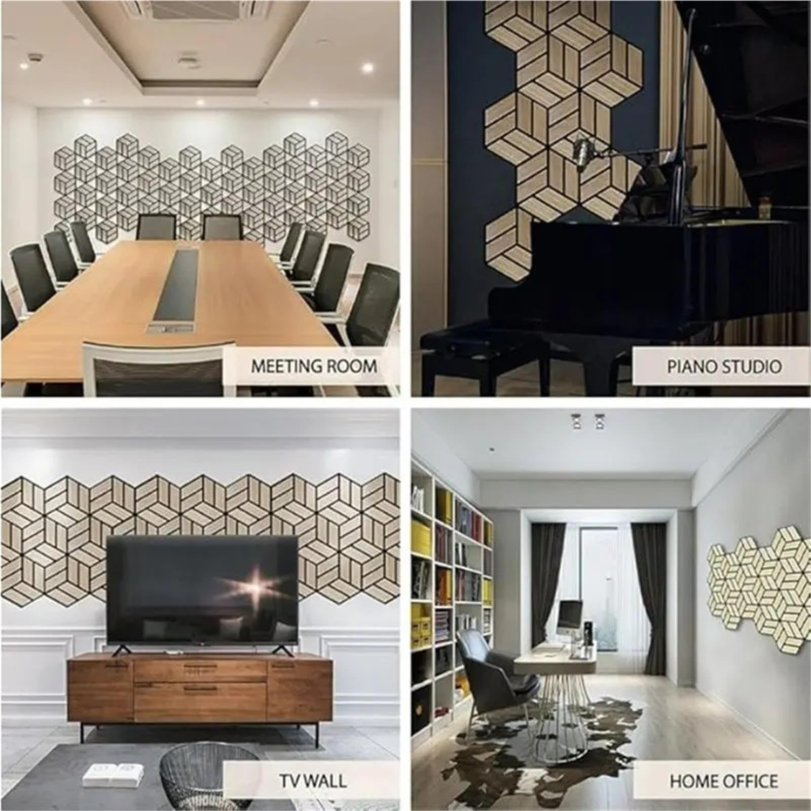 Panel Acústico Hexagonal Pegatinas de pared hexagonales