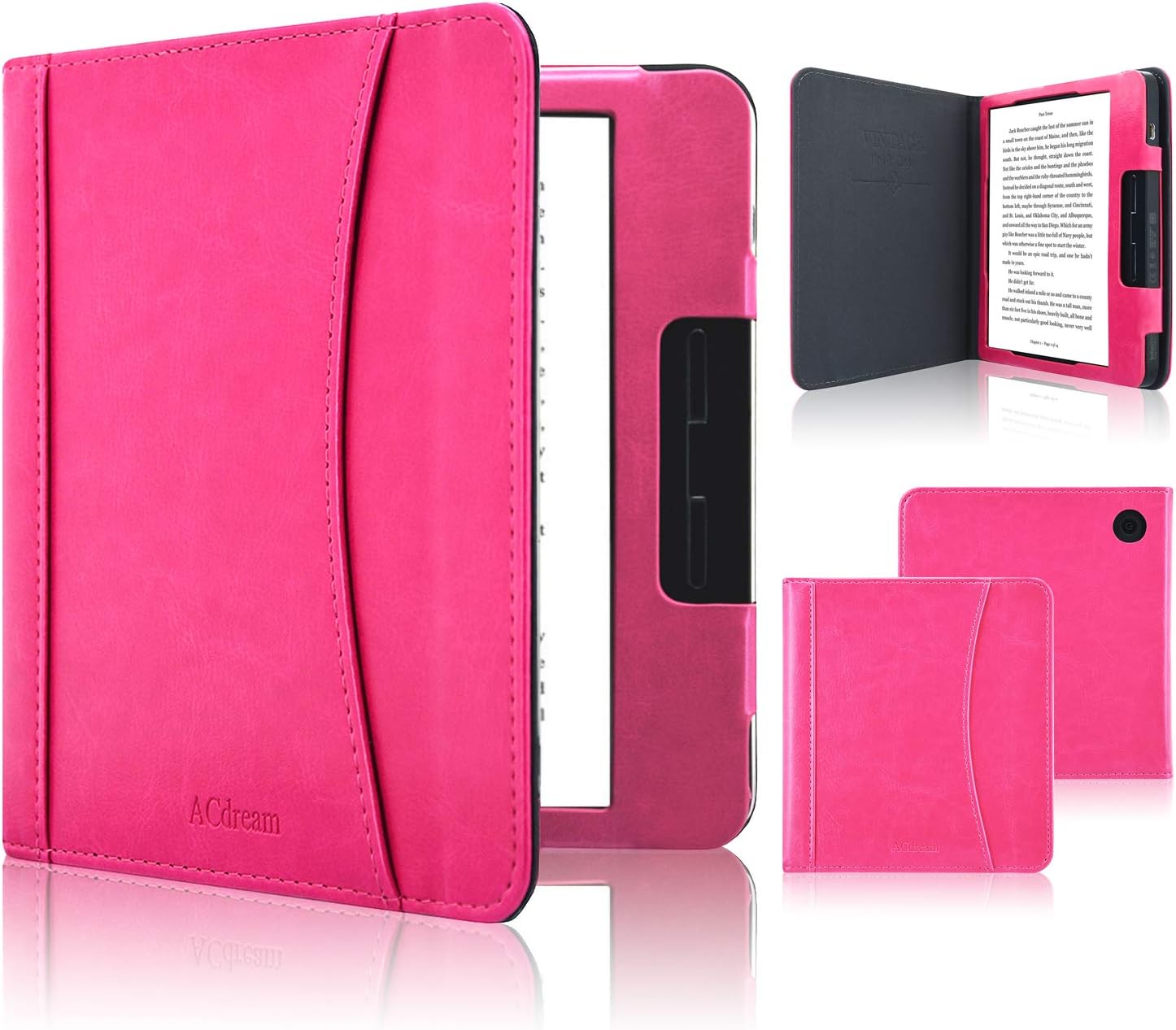 Kobo Libra H2O Case, ACdream Folio Business Pocket Smart Cover Leather