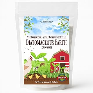 Diatomaceous Earth Food Grade – Diatomaceous Earth (DE) Powder – Pets & Plants Safe – Made in USA (0.5 lb)