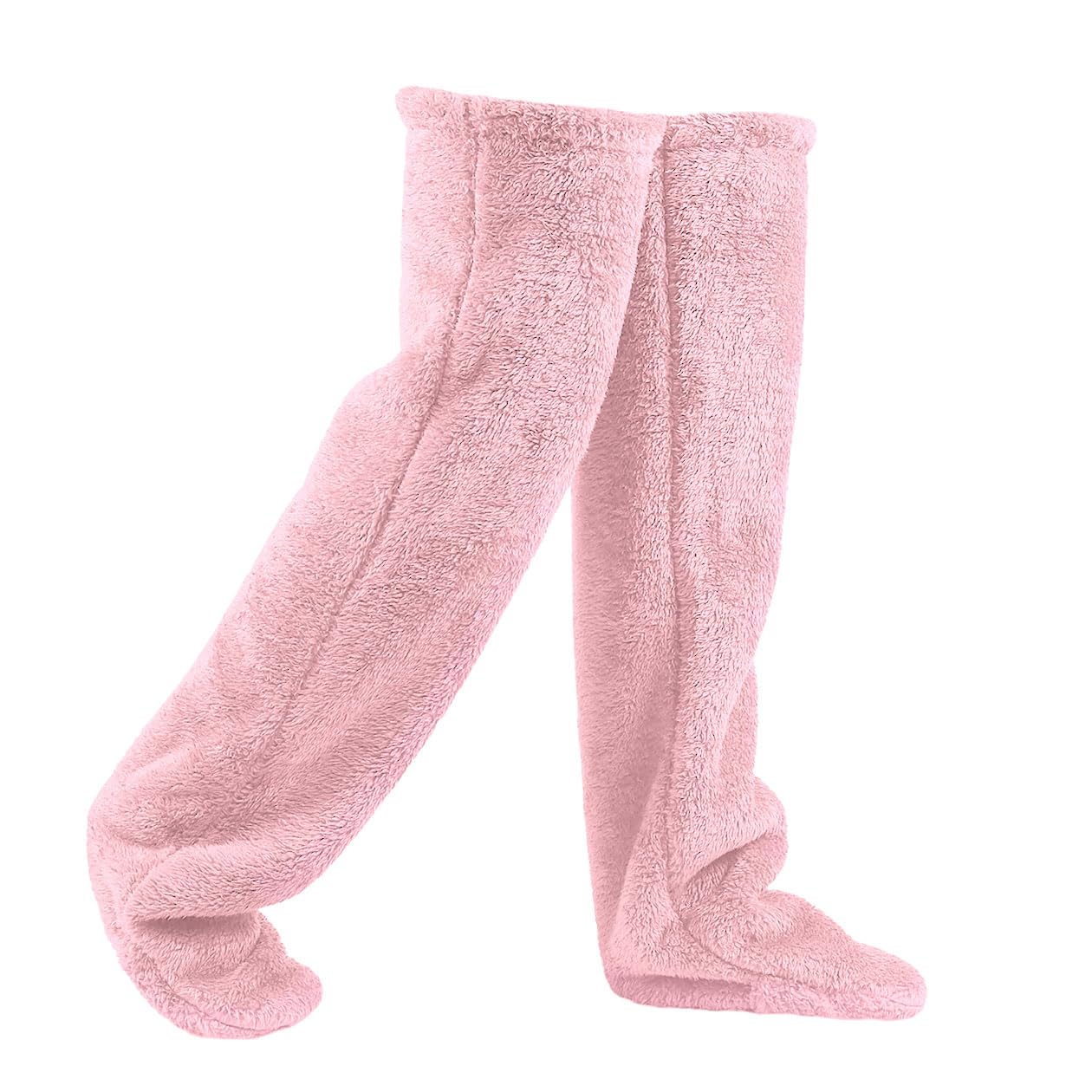 Snuggle Paws Sock Slippers,Women's Sock Slippers,Cute Long Fluffy Socks Warm Over Knee High Fuzzy Slipper Stockings Leg Warmers Winter Home Sleeping Socks Christmas Xmas Gifts for Women Ladies