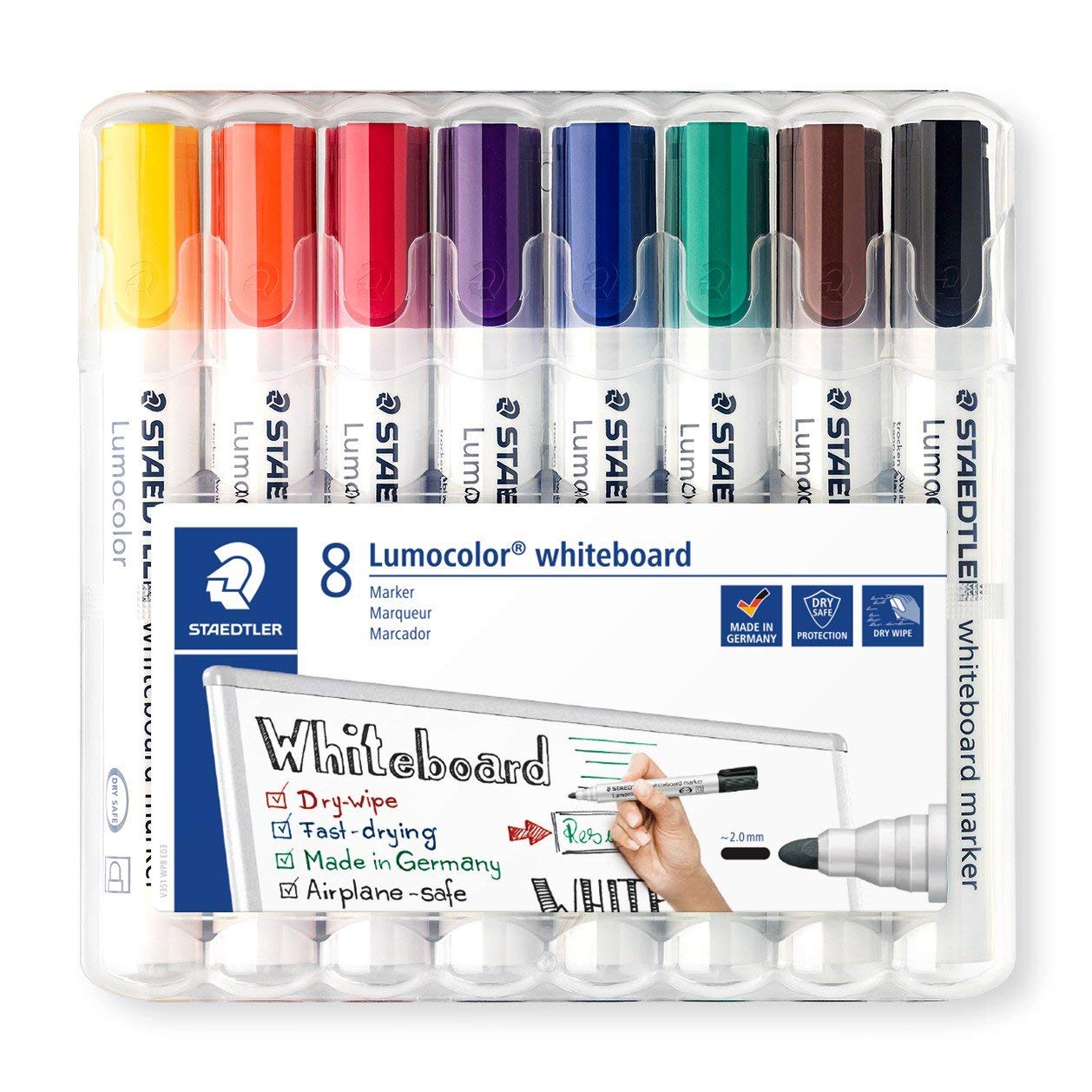 Staedtler Lumocolor Whiteboard-Marker, 8 pezzi