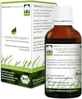 Wellnest 7 Kräuter-Kraft nach Bertrand Heidelberger 100ml | ohne künstliche Farb- oder Geschmacksstoffe - 100% natürlich u...