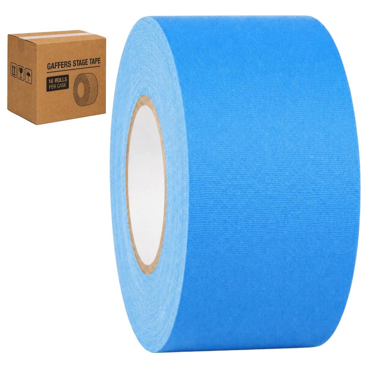 GGR Supplies CGT-80 Gaffers Stage Tape, Light Blue, 3 in x 60 yd, 16-Pack