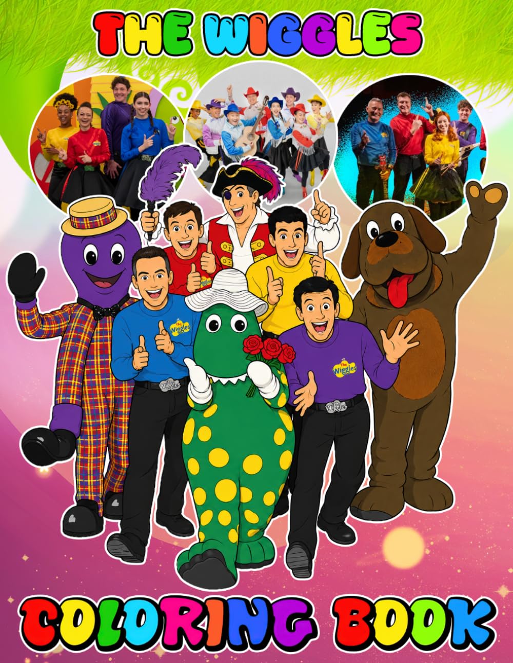 Wig-gles's Coloring Book for Kids, Teens & Adults: JUMBO Drawing Pages Of Characters for Kids Ages 4-8 8-12 | +50 High Quality Coloring Pages for Stress Relief and Relaxation