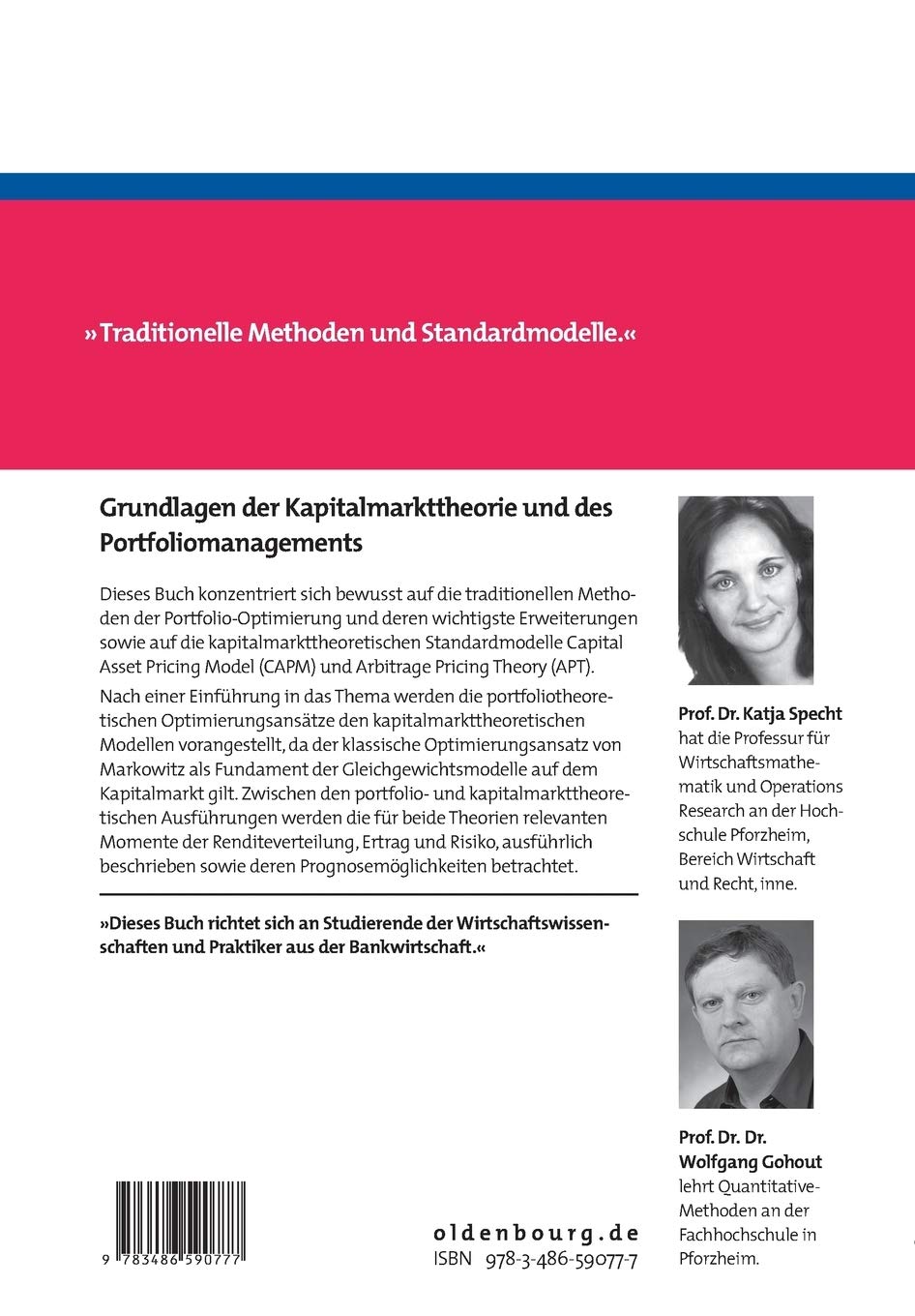Grundlagen der Kapitalmarkttheorie und des Portfoliomanagements