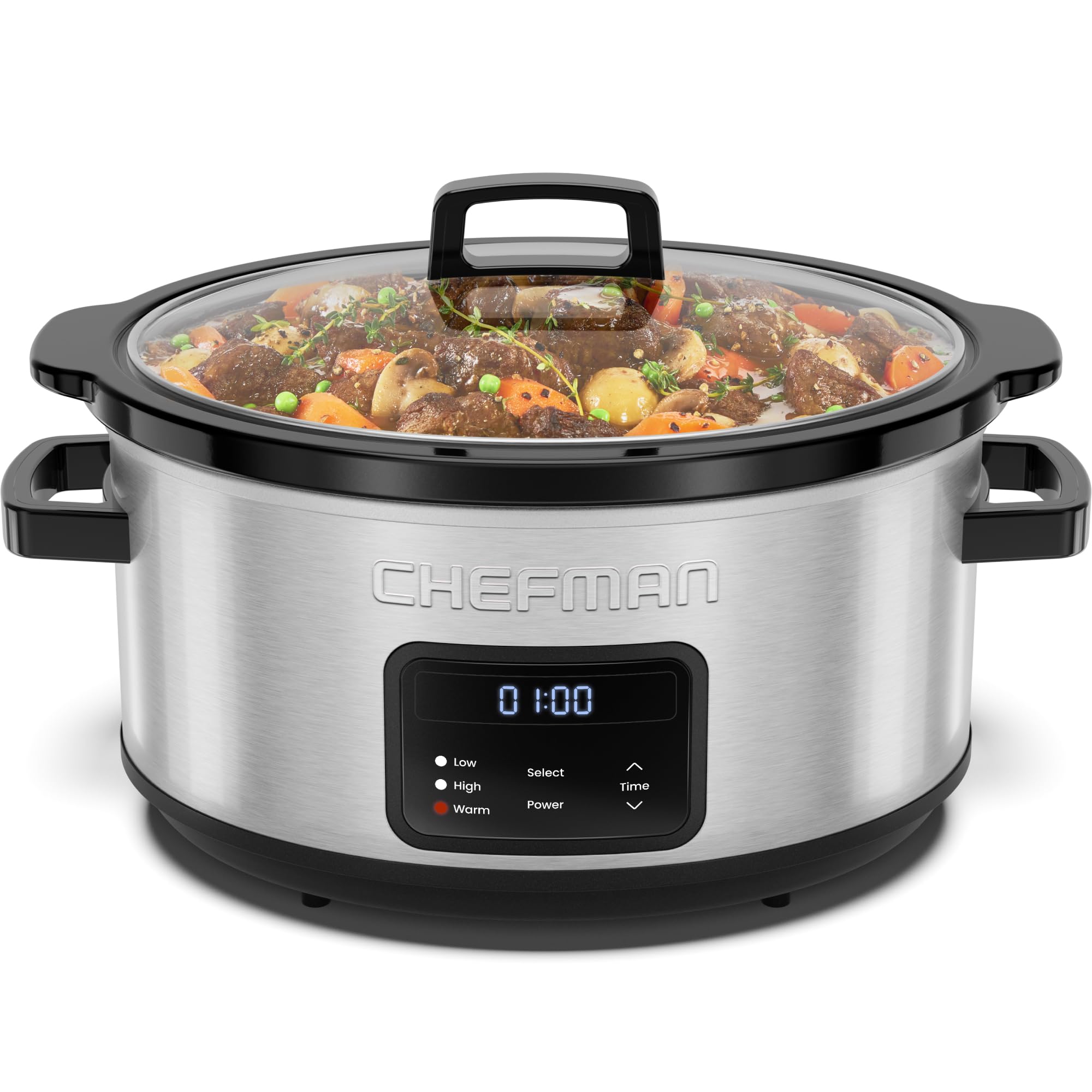 Chefman Slow Cooker 7-Quart Programmable Digital