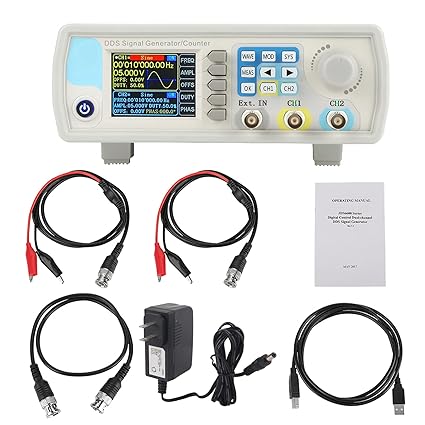 JDS6600 DDS Signal Generator Counter, 15MHz 30MHz 40MHz 50MHz 60MHz High Exactness Dual-Channel Arbitrary Waveform Function Generator Frequency meter 266MSa / s (15Mhz)