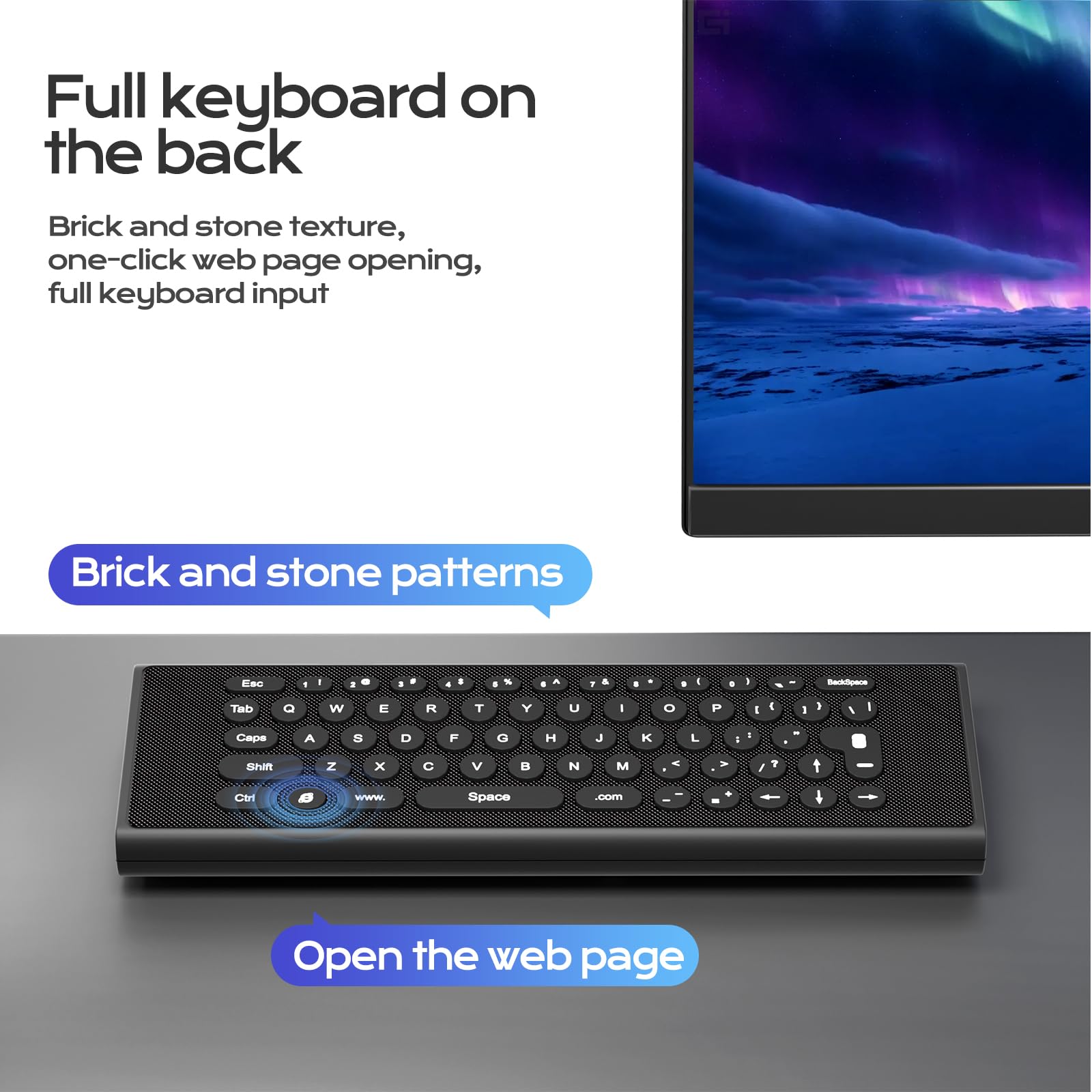 Set de 5 mandos universales para Smart TV de Smsung con Teclado retroiluminado, ratón inalámbrico de Aire, Control Remoto Inteligente por Voz, compatibles con televisores de 2019 a 2024