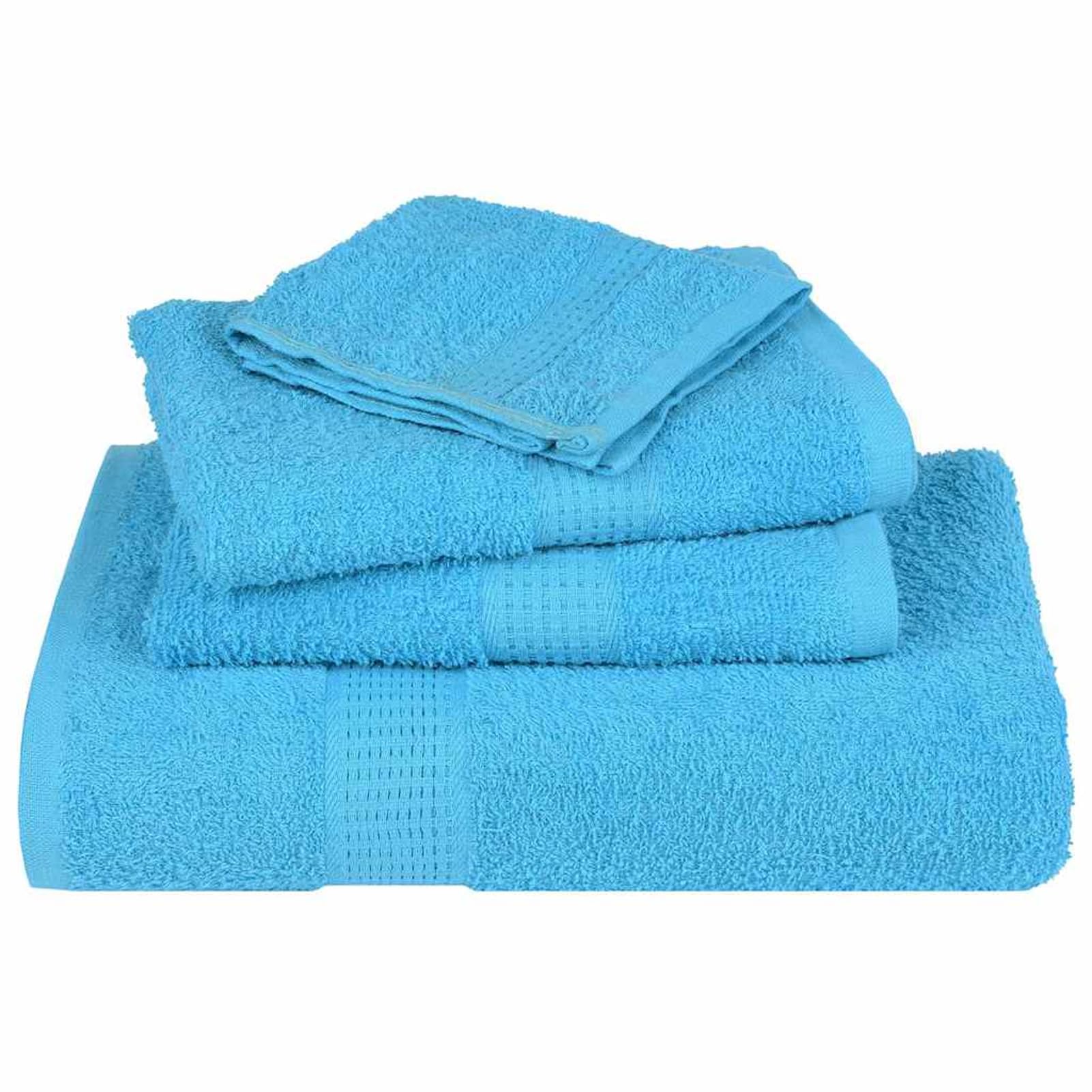 Gecheer Asciugamani ospiti, 10 pezzi turchesi 30x50 cm, 100% cotone morbido e assorbente, con anello per appendere, lavabili in lavatrice, per bagno e casa
