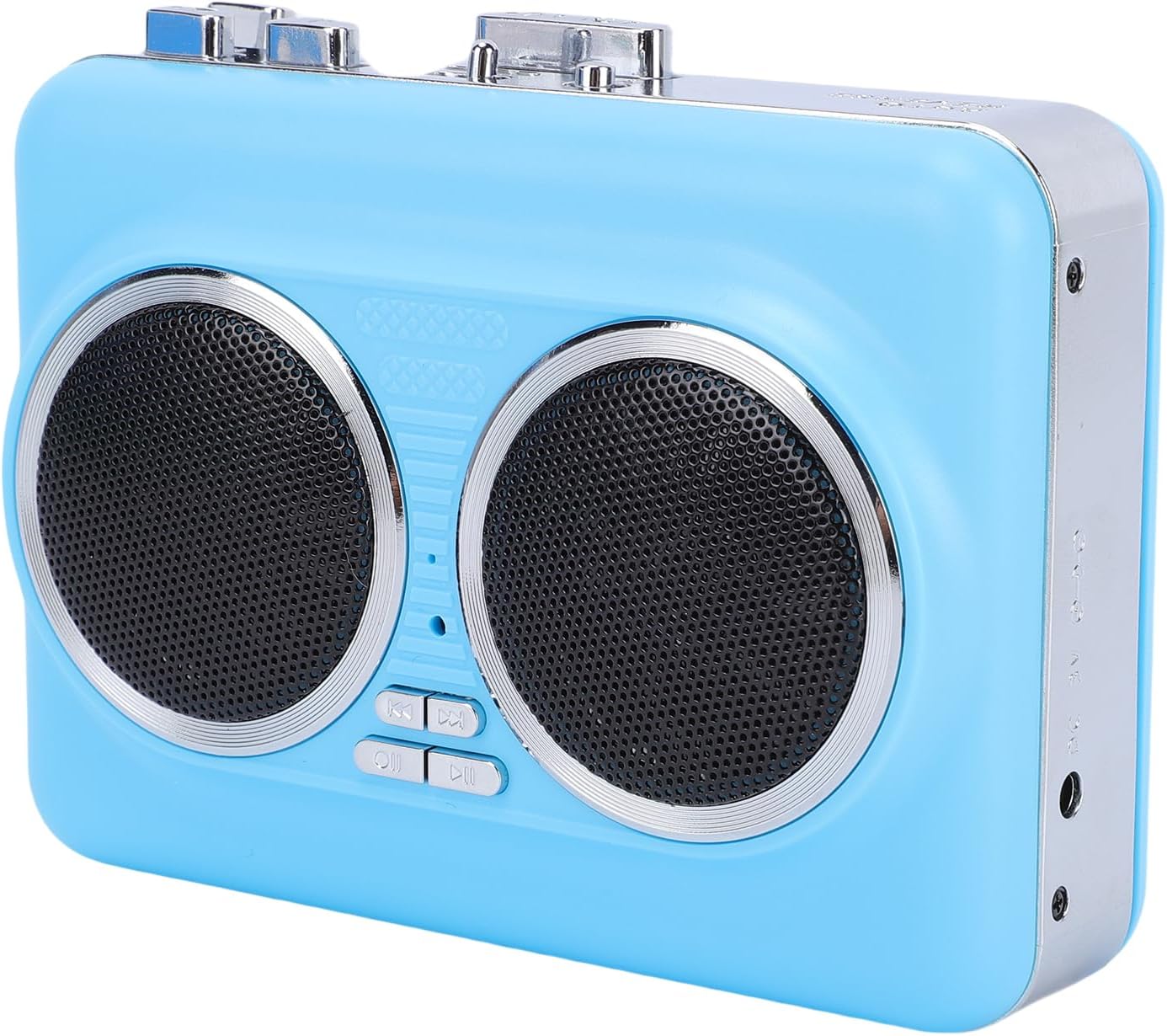 Portable Cassette Tape Player, Convert Cassette to MP3 Digital Audio with USB and 3.5mm AUX Output, Built in Speaker and Headphone Jack, Ideal for Smartphone MP3 Player Car Stereo (Blue)