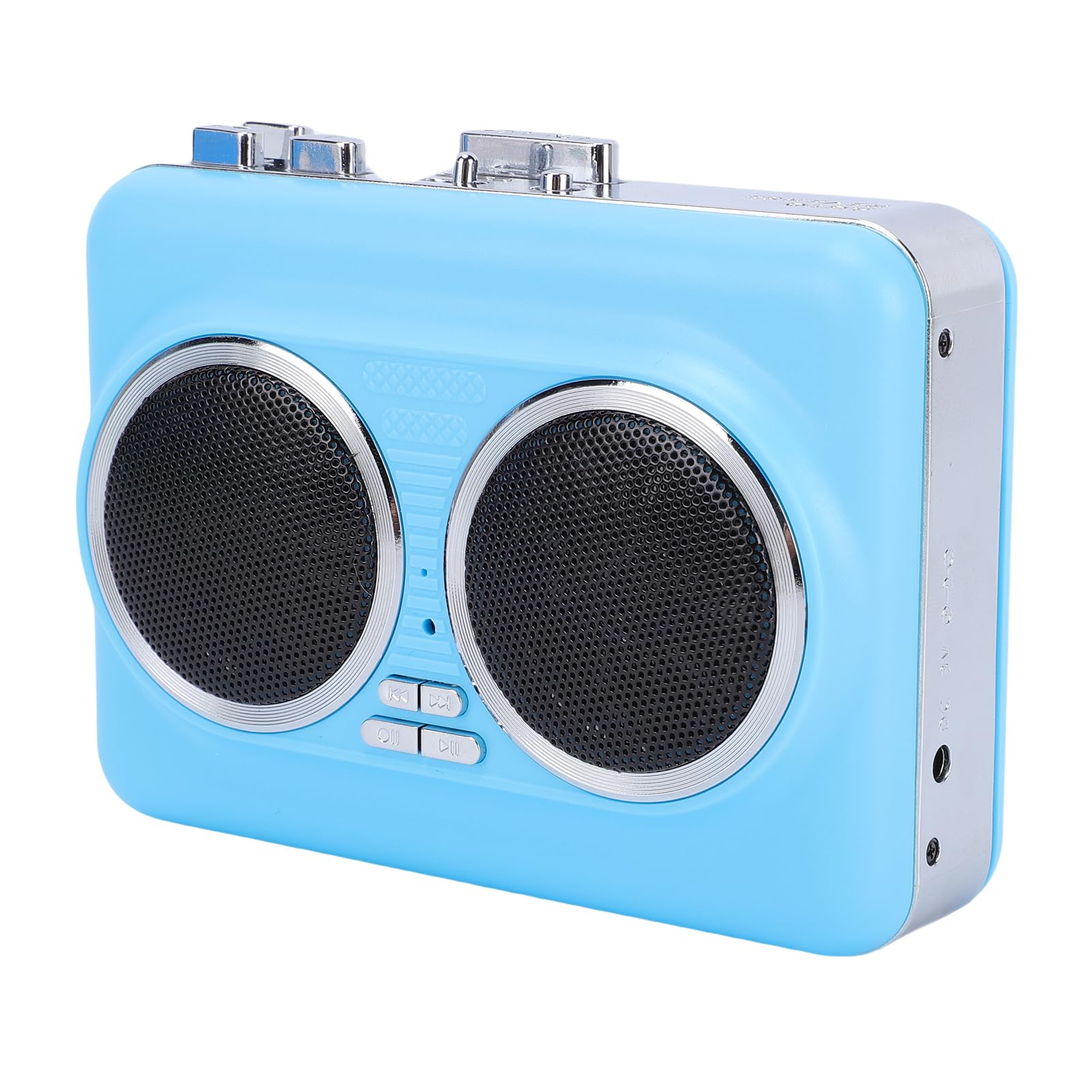 CHICIRIS Lettore di Cassette Portatile USB e Convertitore MP3 per Appassionati di Musica con Jack da 3,5 Mm e Altoparlante Grande (BLUE)