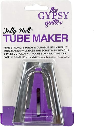 Gypsy Quilter Reglas y accesorios para hacer tubos Jelly Roll, color morado