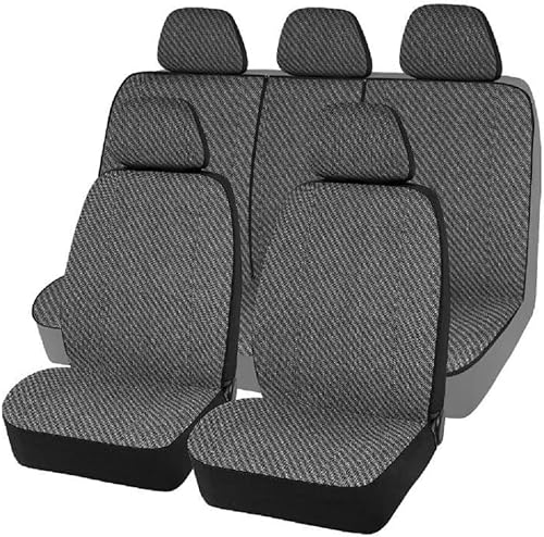 Road Comforts Juego completo de fundas de asiento de automóvil, fundas de asiento delantero y trasero dividido para automóvil, protectores