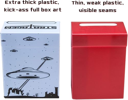 Miniatura 6 de STG Caja de plástico grande y duradera de lujo, elige entre 7 diseños diferentes (verde azulado)