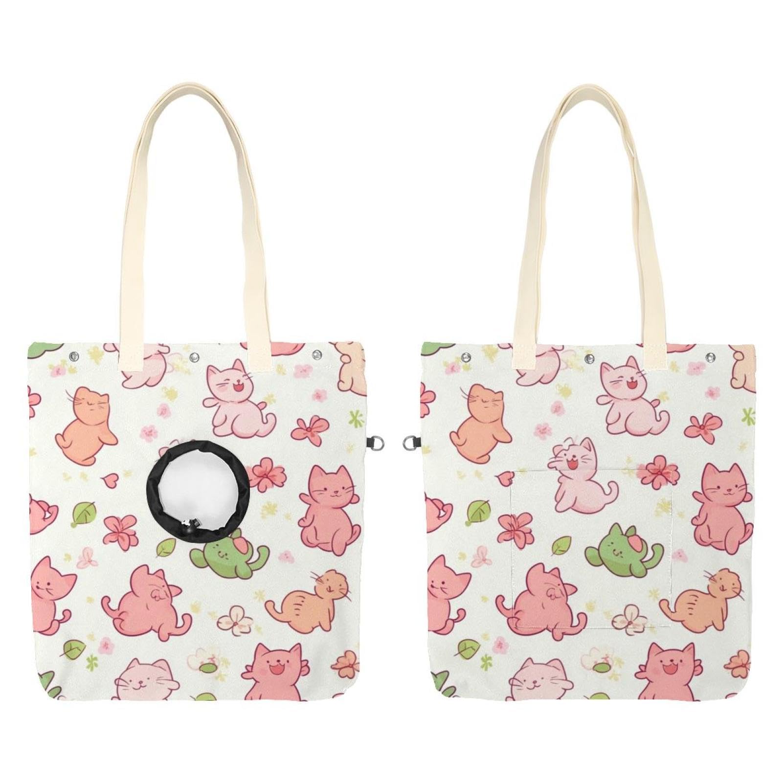 Sac à bandoulière en toile pour petits animaux domestiques