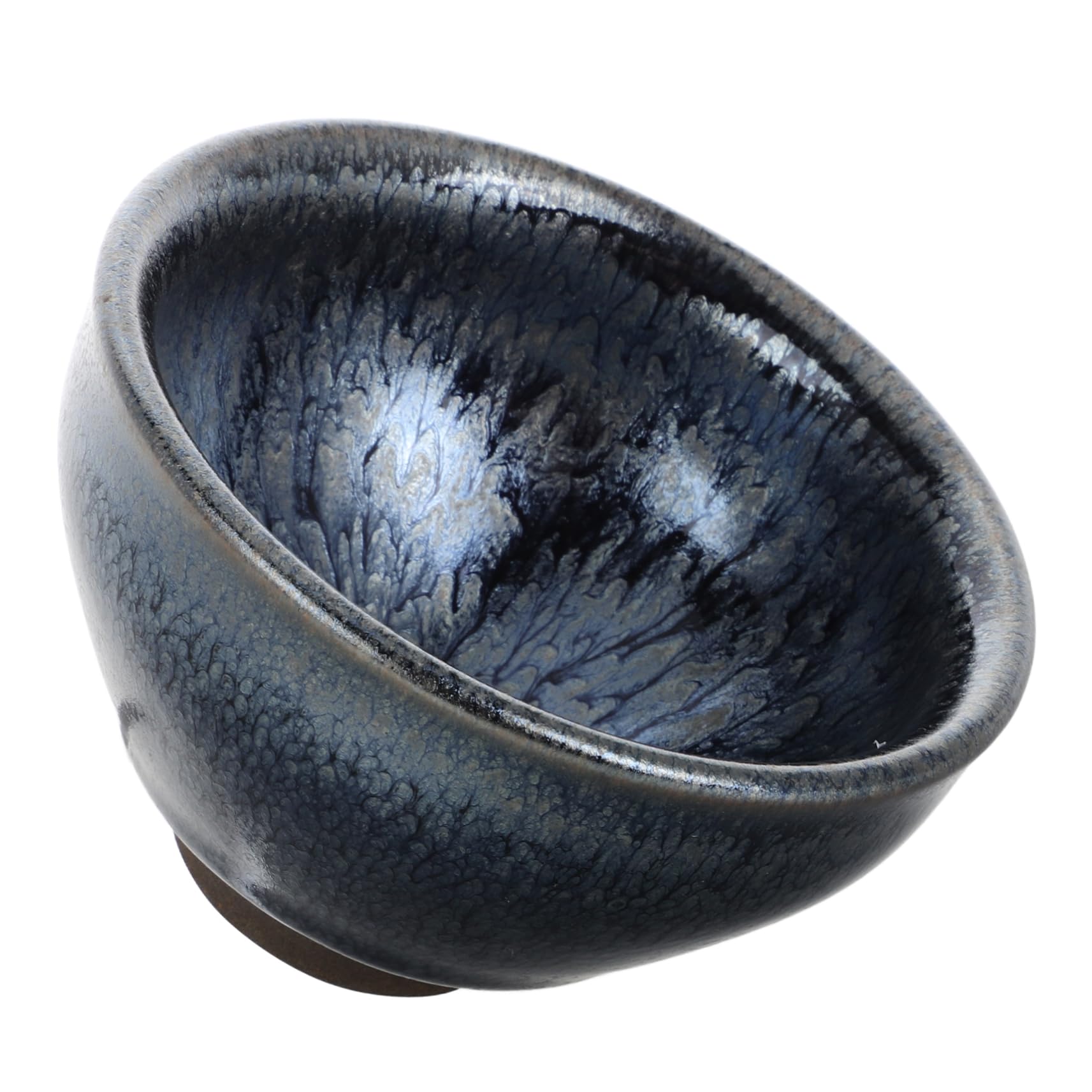 Hemobllo Jianzhan-teetasse aus Porzellan Chinesische im Retro-stil Zierliche Keramik-teetasse mit Deckel Asiatische Teetasse für Tee-liebhaber