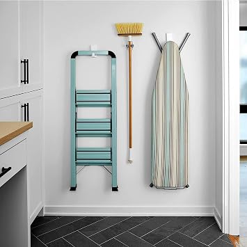 Command 10 lb XL Heavyweight Hook, 2 Wall Hooks and 6 Strips, Damage-Free Hanging with Adhesive, Heavy Duty Hanging Great for Back to School Dorm Organizers