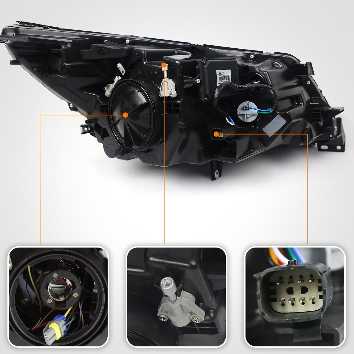 FIONE Halogen Headlights Assembly Compatible with Buick LaCrosse 2014 2015 2016 Factory Headlamps Front Light Right Passenger Side RH（Not fit HID model）