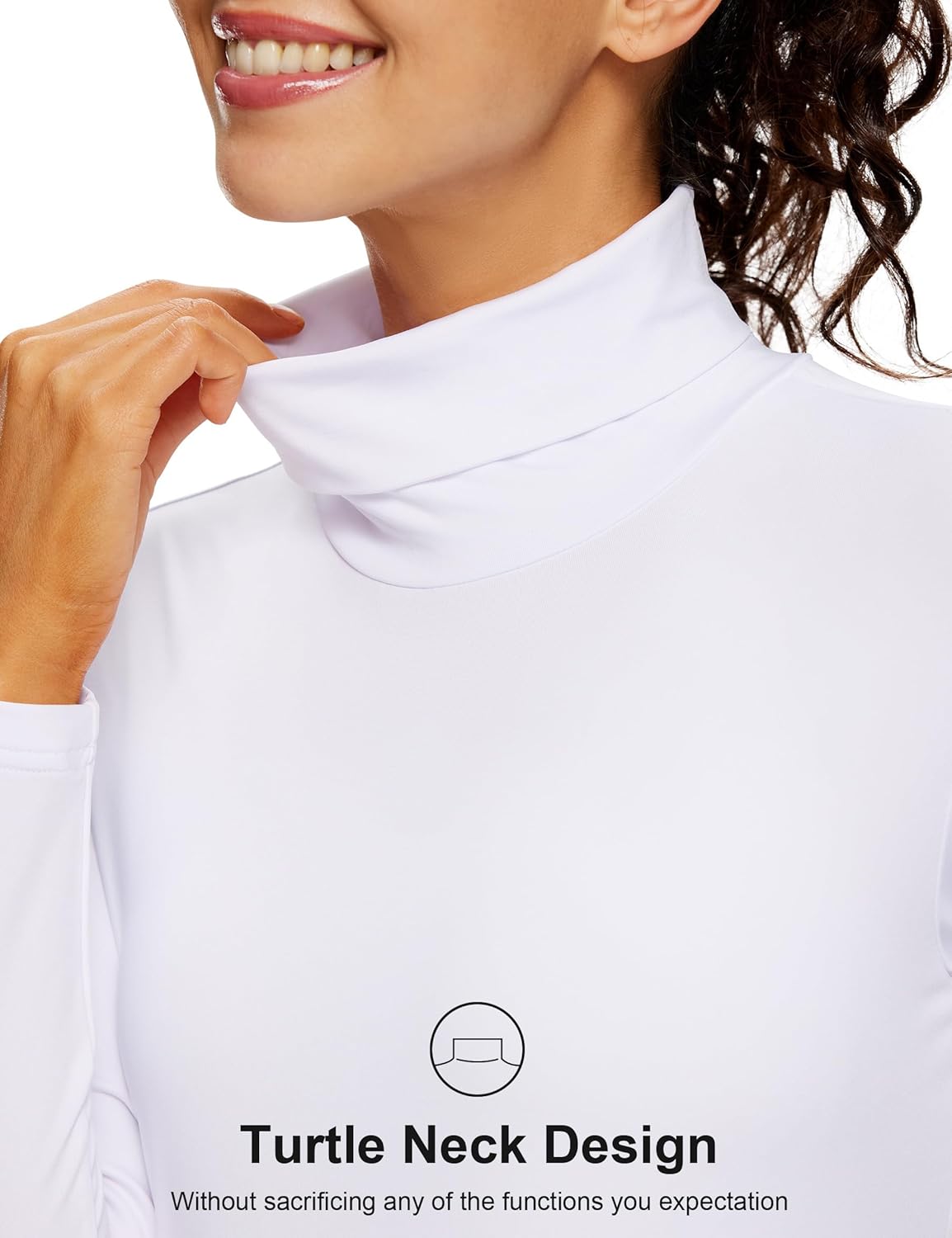 ZUTY 3 Pack Turtleneck Long Sleeve Shirts Thermal Underwear for Women Long Johns Winter Clothes Warm Base Layer Tops - Image 3