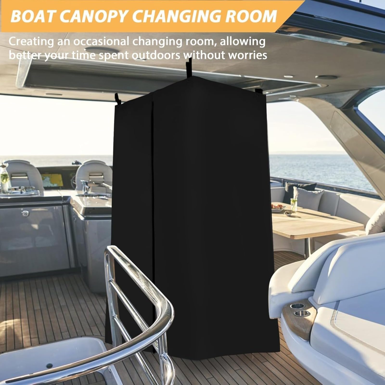 Vestidor Portátil Impermeable y Plegable con Tela Oxford 420D - Tienda de Privacidad para Cambiarse en Playa, Jardín, Viajes, Camping y Barco