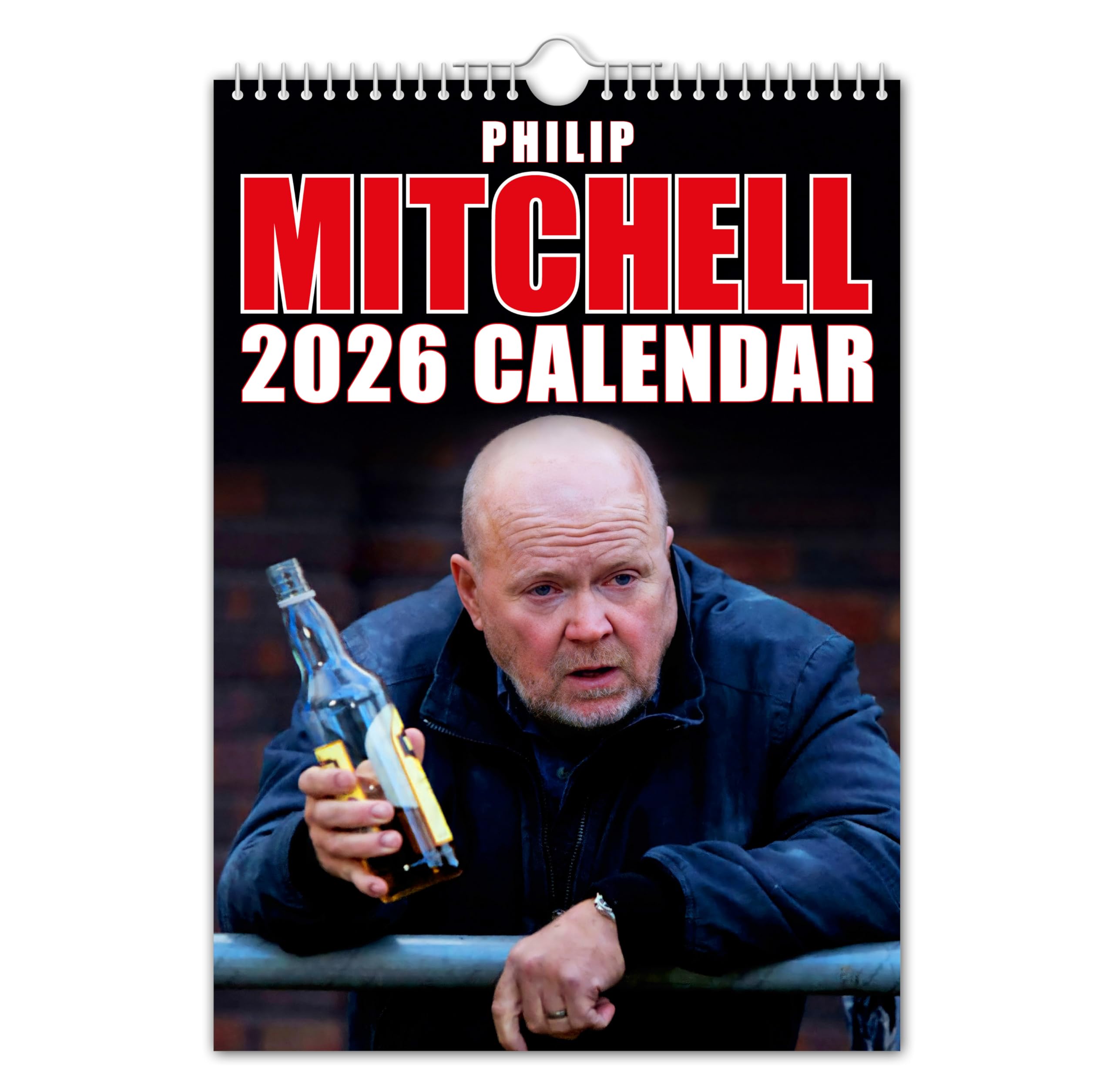 The Calendar King - Phil Mitchell 2026 Wall Calendar // Funny/Quirky/Christmas/Birthday/Gift Idea/Present/Novelty/Humour/Secret Santa/Year Planner/Office Gift