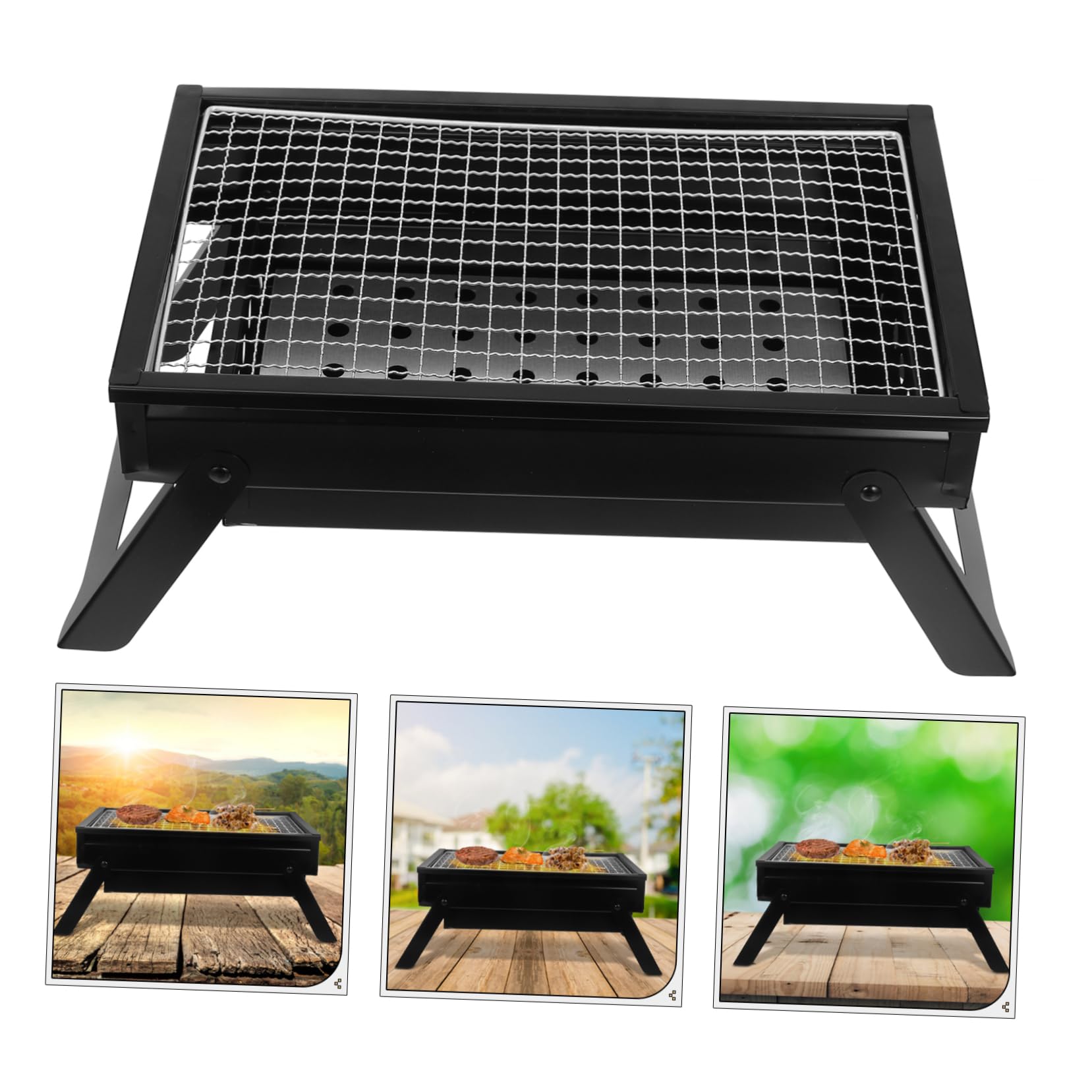 Levemolo Portable Bbq Grill for Camping Folding Charcoal Grill Easy to Store and Carry