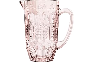 Elle Decor Vintage Glass Pitcher: Refreshing Beverages in Classic Style