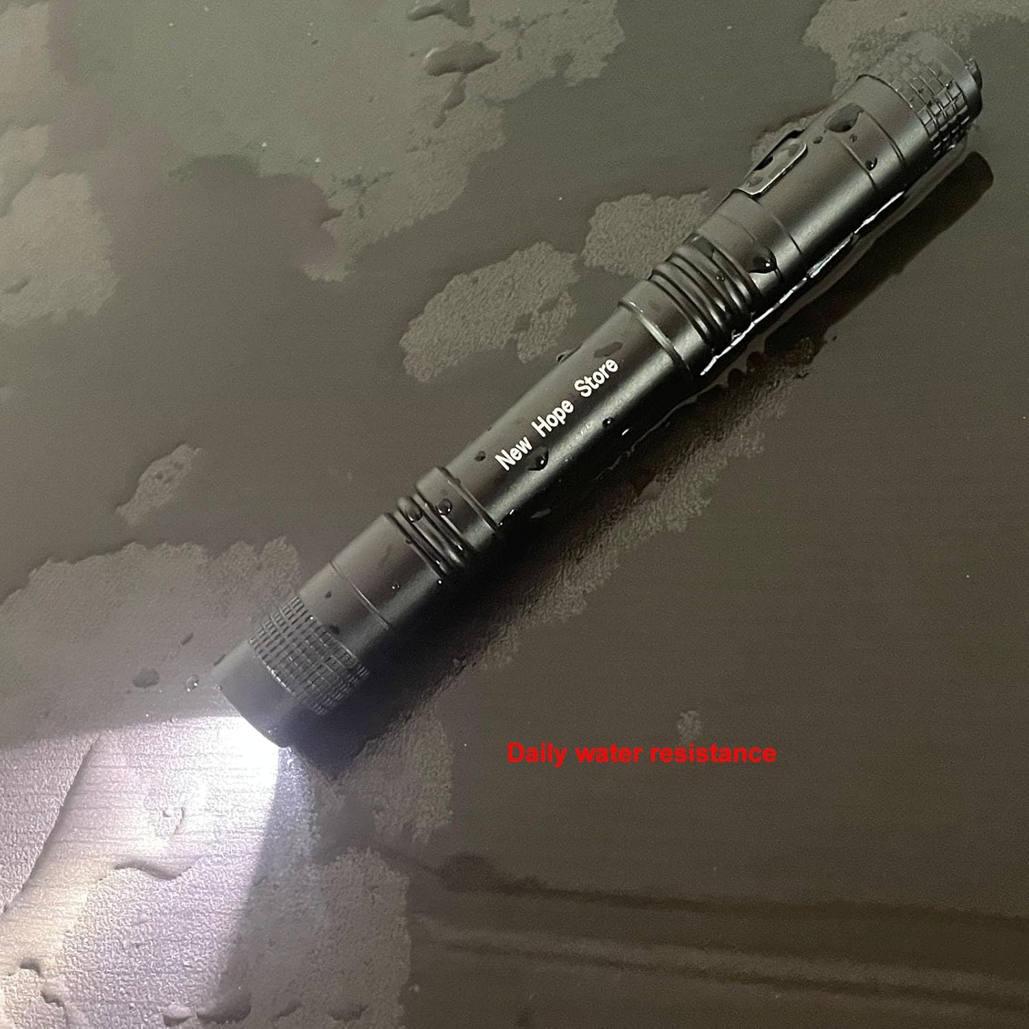 Pen Flashlight, Led Mini Penlight Super Bright Pocket Clip Pen Light Compact Flashlight for Inspection, Repair, Camping, About 1000 Lumens IPX5 Powered by 2*AAA Battery(not included) set 6pcs