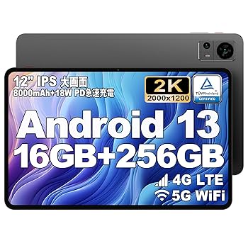 Amazon.co.jp: TECLAST T60タブレットAndroid 13 16GB+256GB+1TB