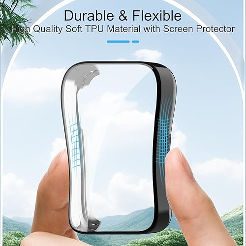 Miniatura 6 de JADTILXY Funda protectora de pantalla compatible con Amazfit Bip 5, paquete de 4 fundas flexibles de TPU de protección completa, cubierta protectora