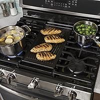 Vista 3 de WB31X24998 - Repuesto de plancha reversible para piezas de estufa GE, placa de plancha de hierro fundido WB31X24738 JXGRILL1 GE Gas Range Partes
