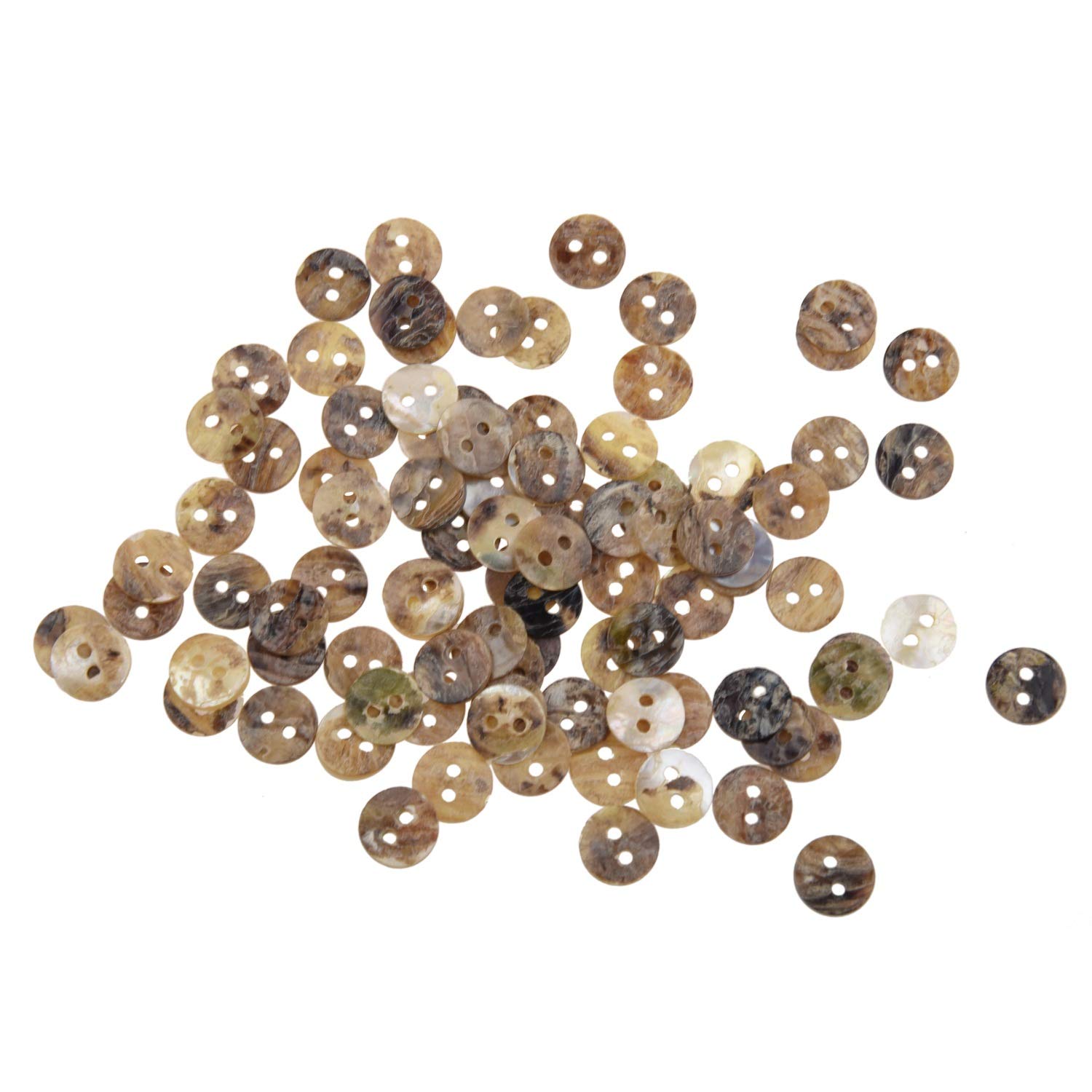 100 Perles Bouton Nacre Coquillage Forme Fleur 15mm – DIY Création Bijoux