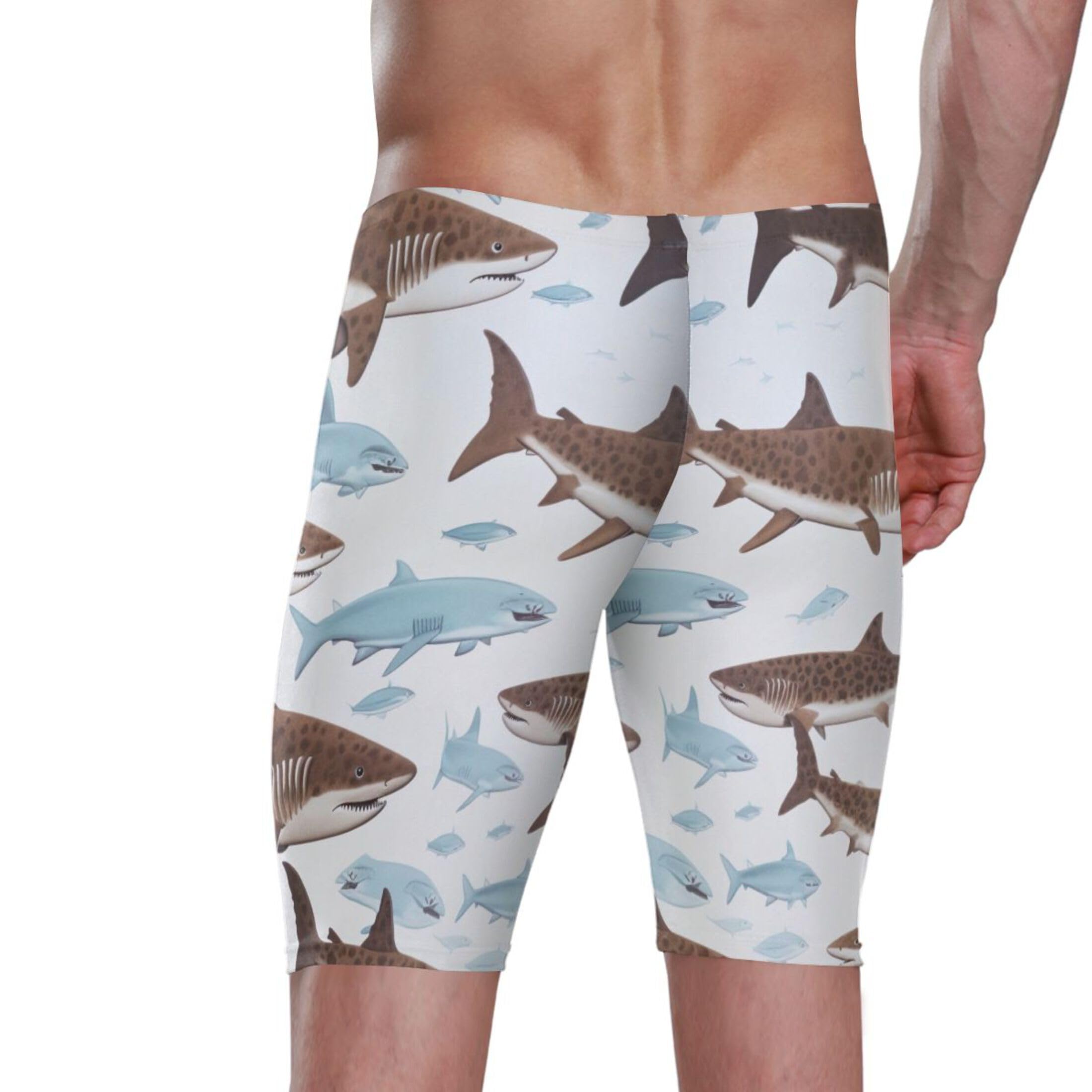 UMIRIKO Whale Shark Swim Jammers for Men Athletic Durable S B0400753