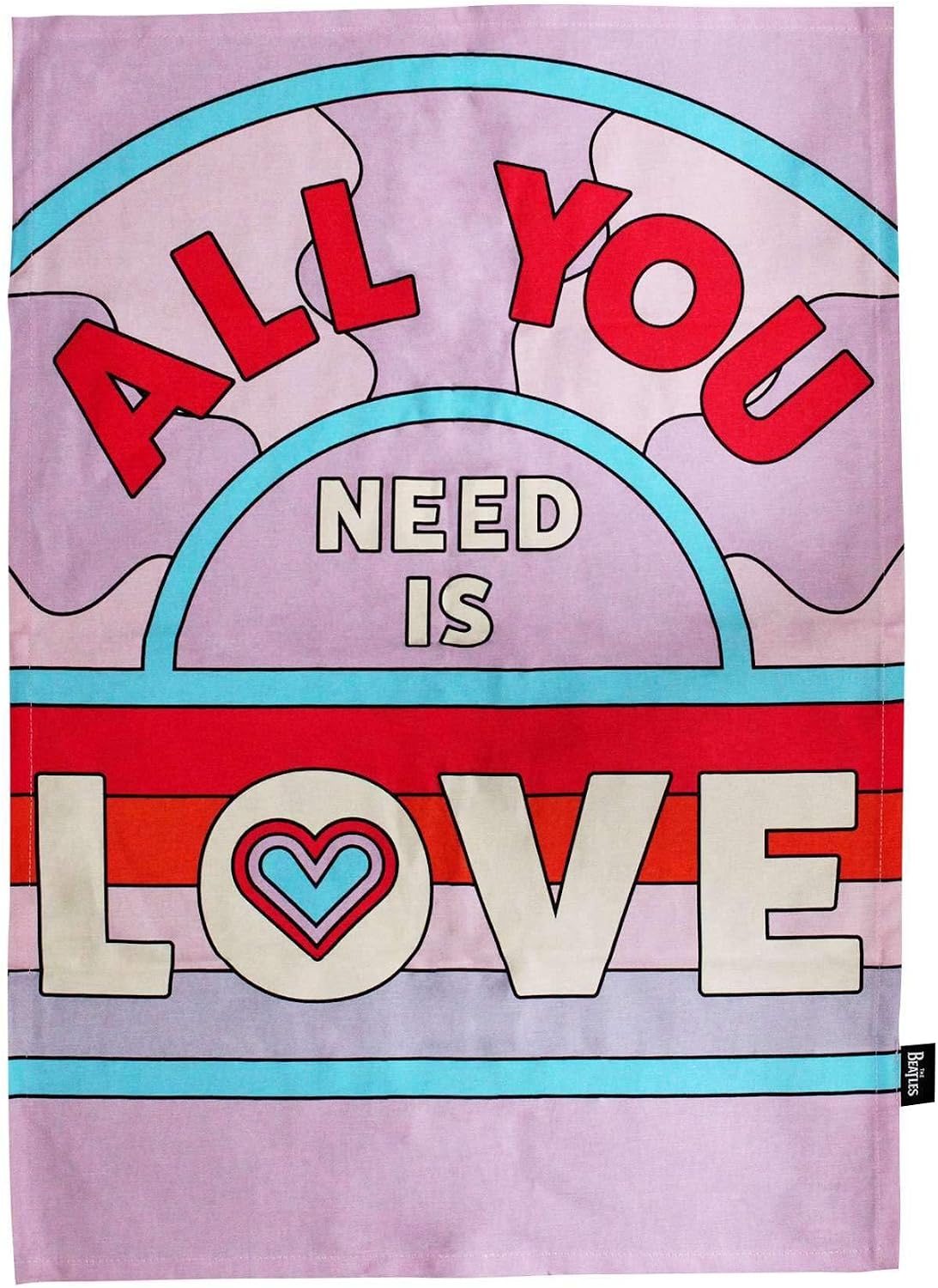 Tea Towel Recycled Cotton - The Beatles (All You Need Is)